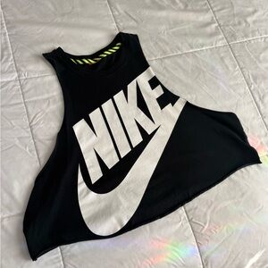 Nike Track & Field Black Crop Tank • Size L